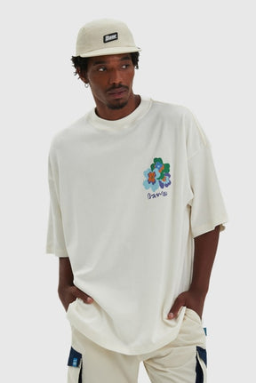 Camiseta BAW - Oversized Garden Flower - Off White