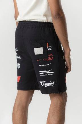 Bermuda The Saint - Moletom Wave Seam - Black