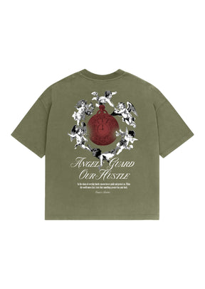 Camiseta Oodles - Guardian Angel - Musgo