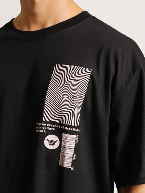 Camiseta Hang Loose - Especial Loose - Preto