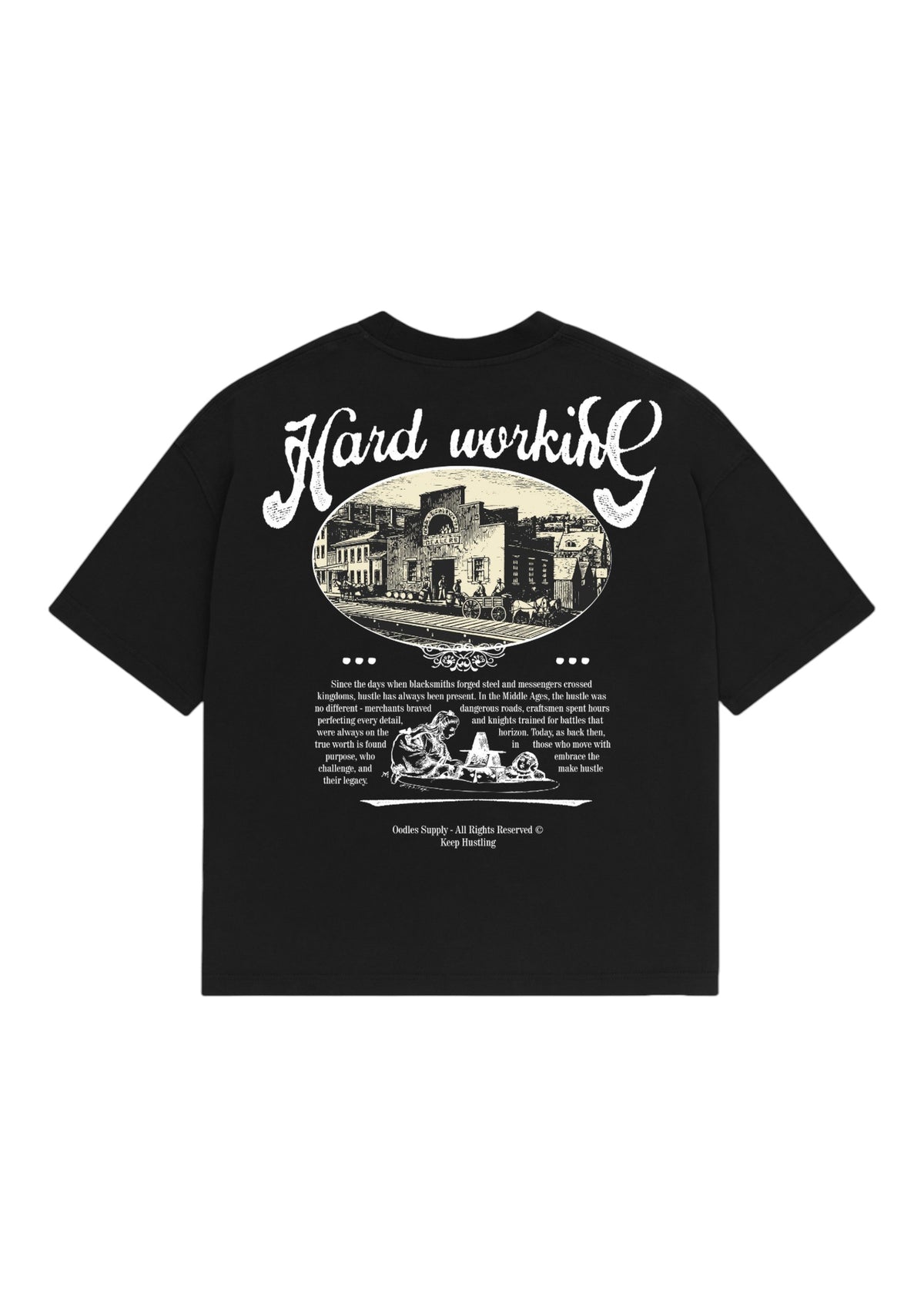 Camiseta Oodles - Middle Ages - Preto