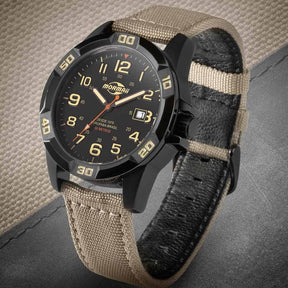 Relógio Mormaii Steel Analógico Preto/Bege - MO2317AB/2P