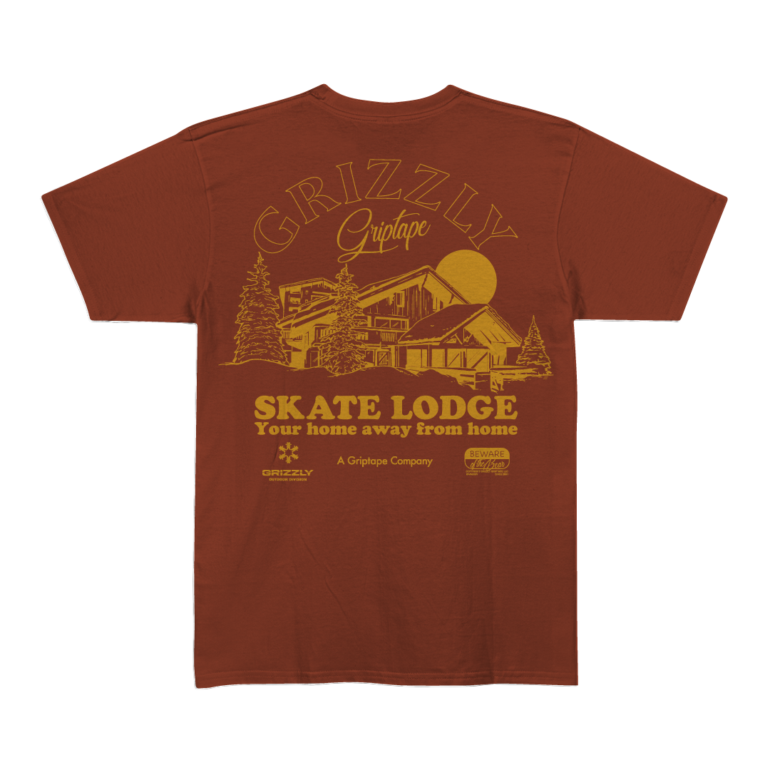Camiseta Grizzly - Skate Lodge - Rust