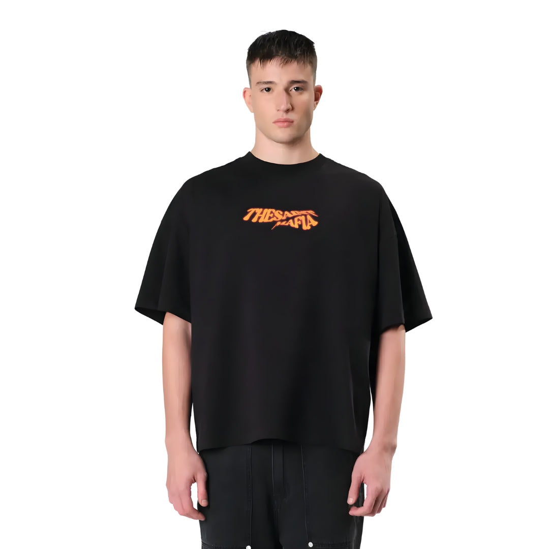Camiseta The Saint - Wide Boxy Manifest - Black