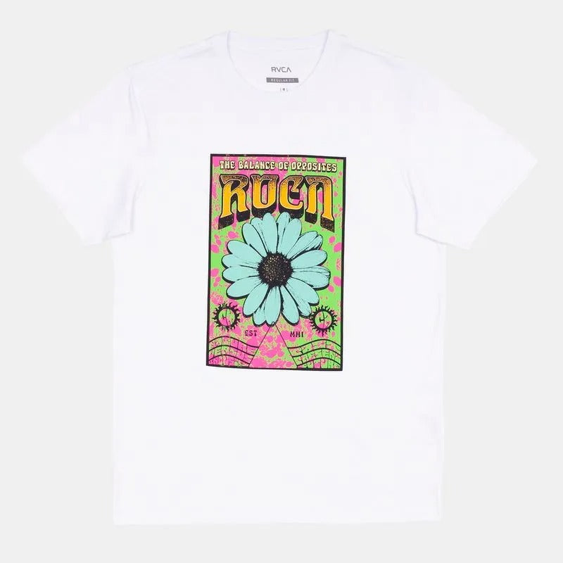 Camiseta RVCA - Bloomfest - Branco