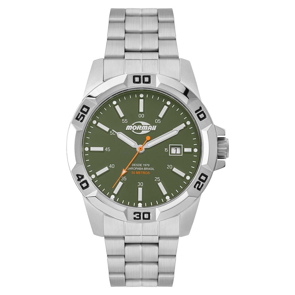 Relógio Mormaii Steel Basic Prata - MO2317AG/1V