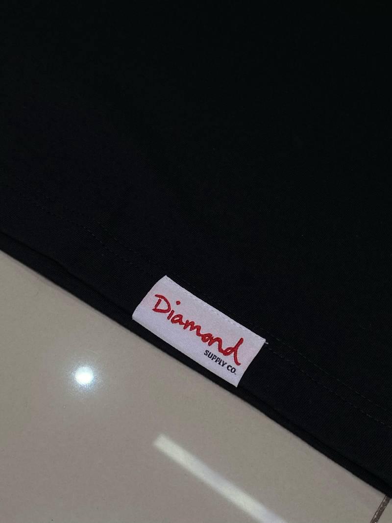 Camiseta Diamond - Box Logo - Black