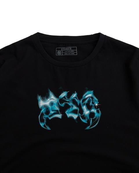 Camisa Stranger - Manga Longa Metallic Letters - Preto