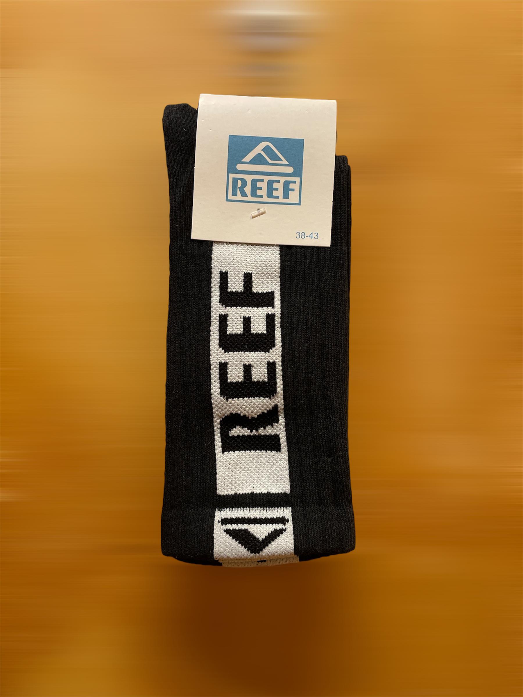 Meias Reef - Cano Longo Letreiro - Preto