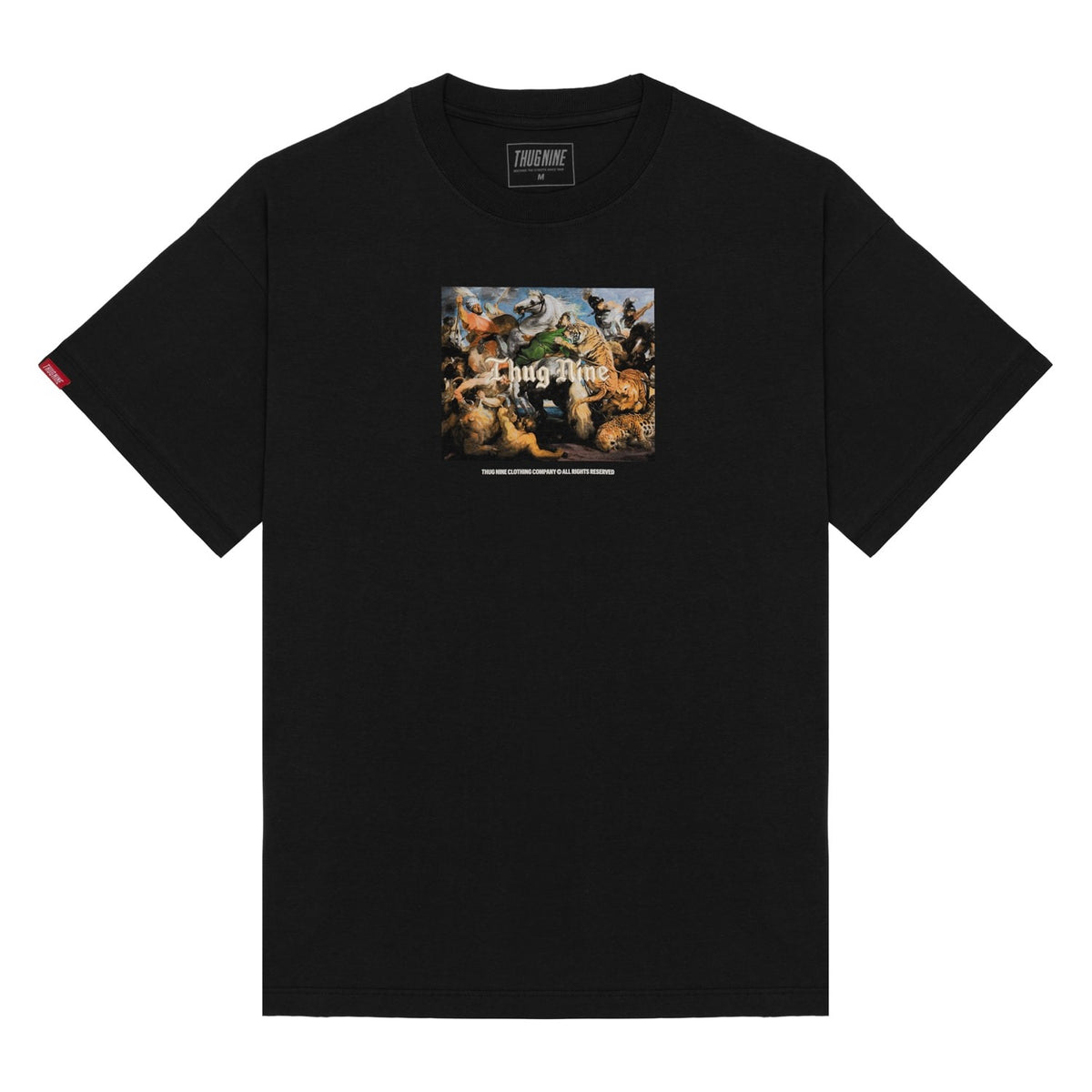 Camiseta Thug Nine - Oversized Hunt Or Be Hunted
