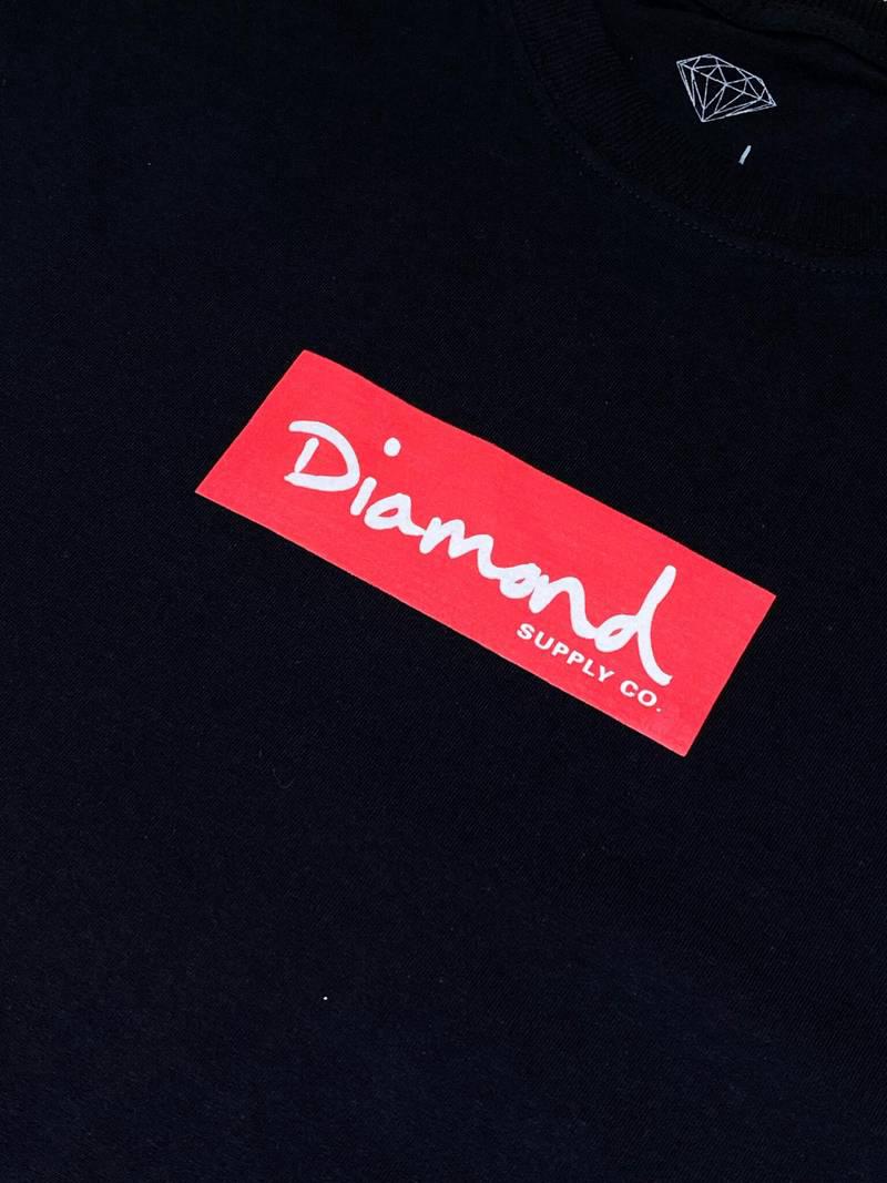Camiseta Diamond - Box Logo - Black