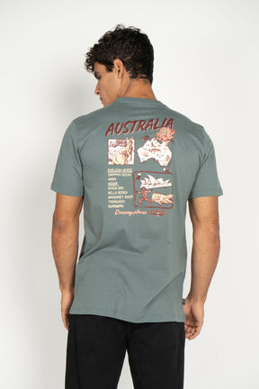 Camiseta Billabong - Dream My Places Australia - Verde Escuro