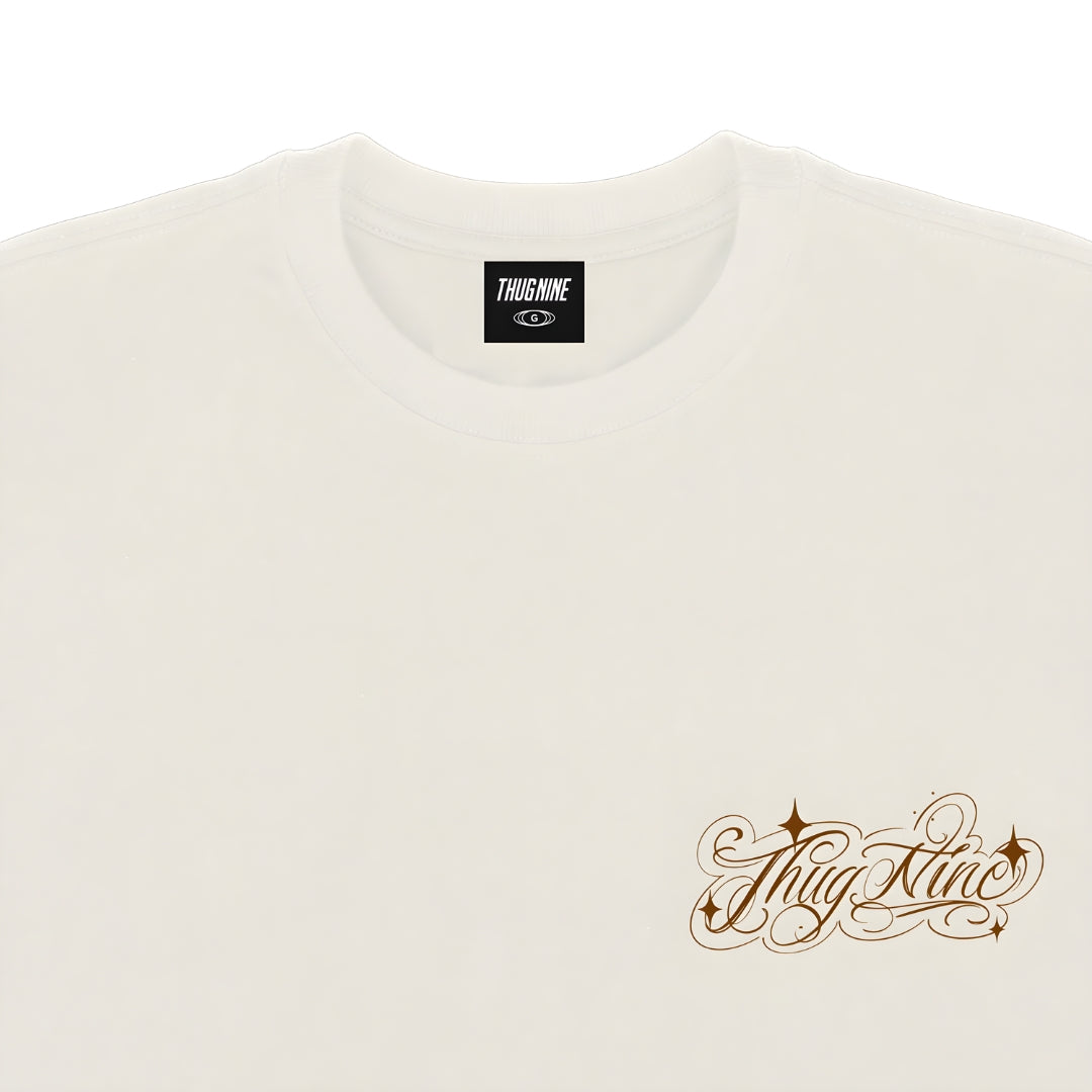 Camiseta Thug Nine - Bunny - Off White