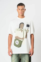 Camiseta The Saint - Oversized Reflexo - Off White