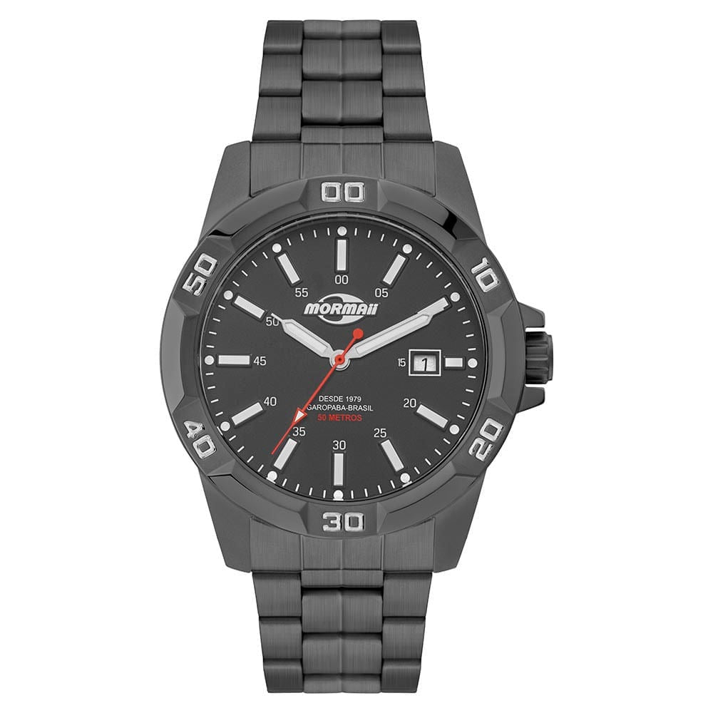 Relógio Mormaii Steel Basic Grafite - MO2317AH/1C