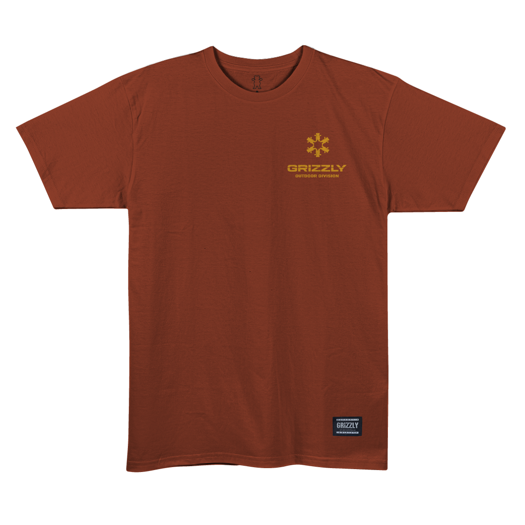 Camiseta Grizzly - Skate Lodge - Rust