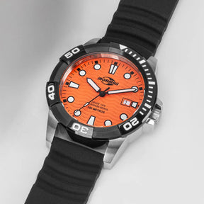 Relógio Mormaii Steel Basic Preto/Laranja - MO2317AK/2L