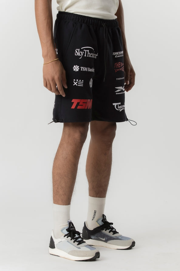 Bermuda The Saint - Moletom Wave Seam - Black