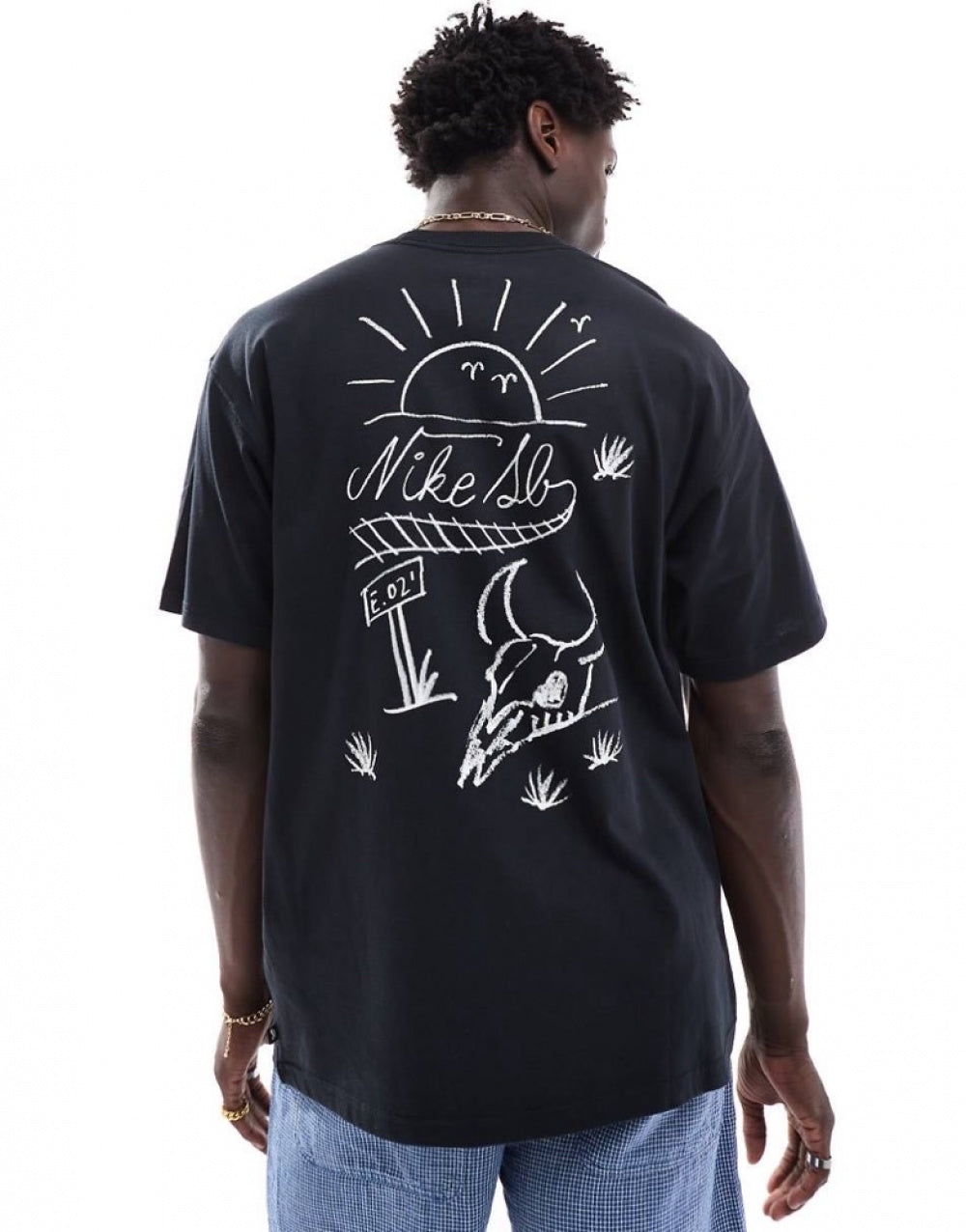 Camiseta Nike SB - Train Monike - Black