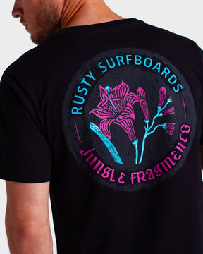Camiseta Rusty - Fragments - Preto