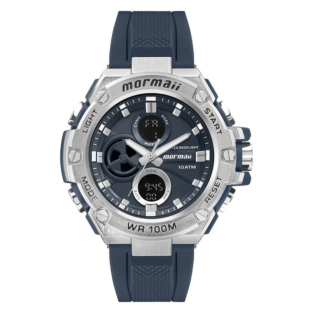 Relógio Mormaii Force Anadigi Azul - MO8320AAA/8A