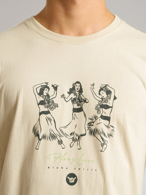 Camiseta Hang Loose - Ula - Areia