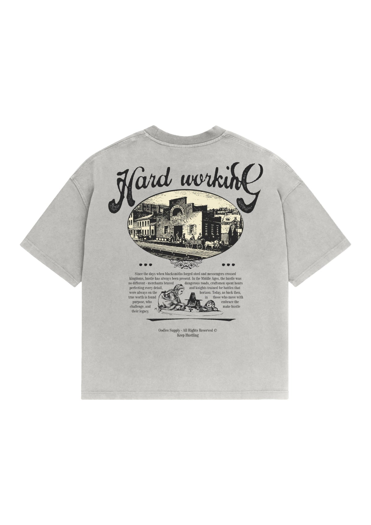 Camiseta Oodles - Middle Ages - Off White