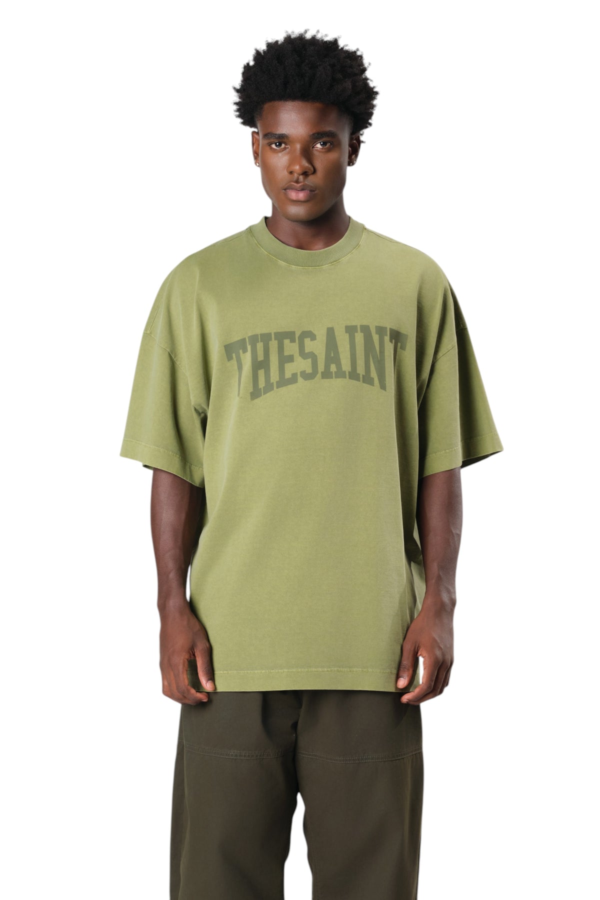 Camiseta The Saint - Oversized THESAINT Stoned - Dark Green