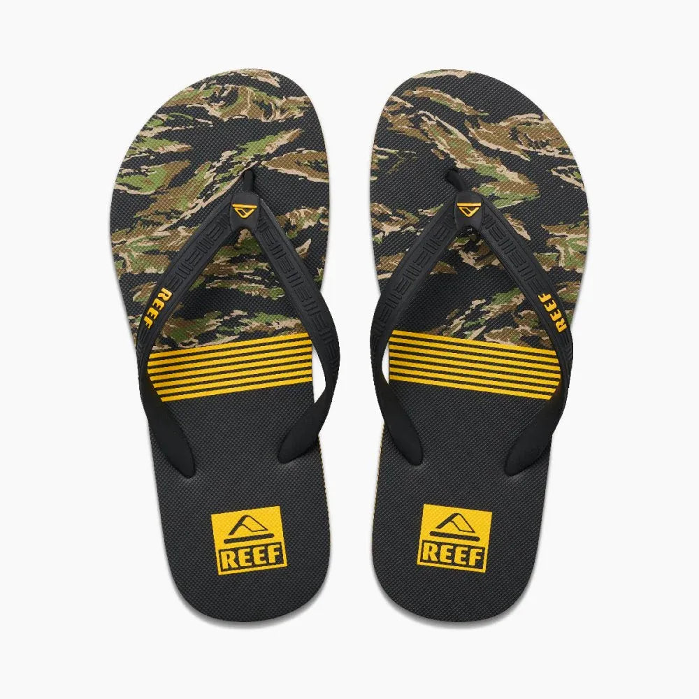 Sandália Reef - Seaside - Black / Camo Yellow
