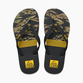 Sandália Reef - Seaside - Black / Camo Yellow