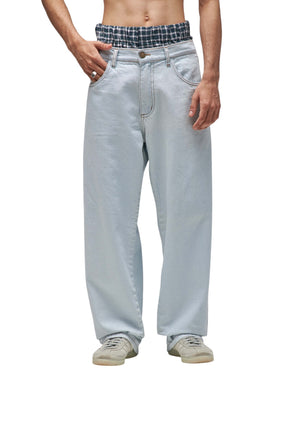 Calça Plano C - Baggy -  Denim Delave