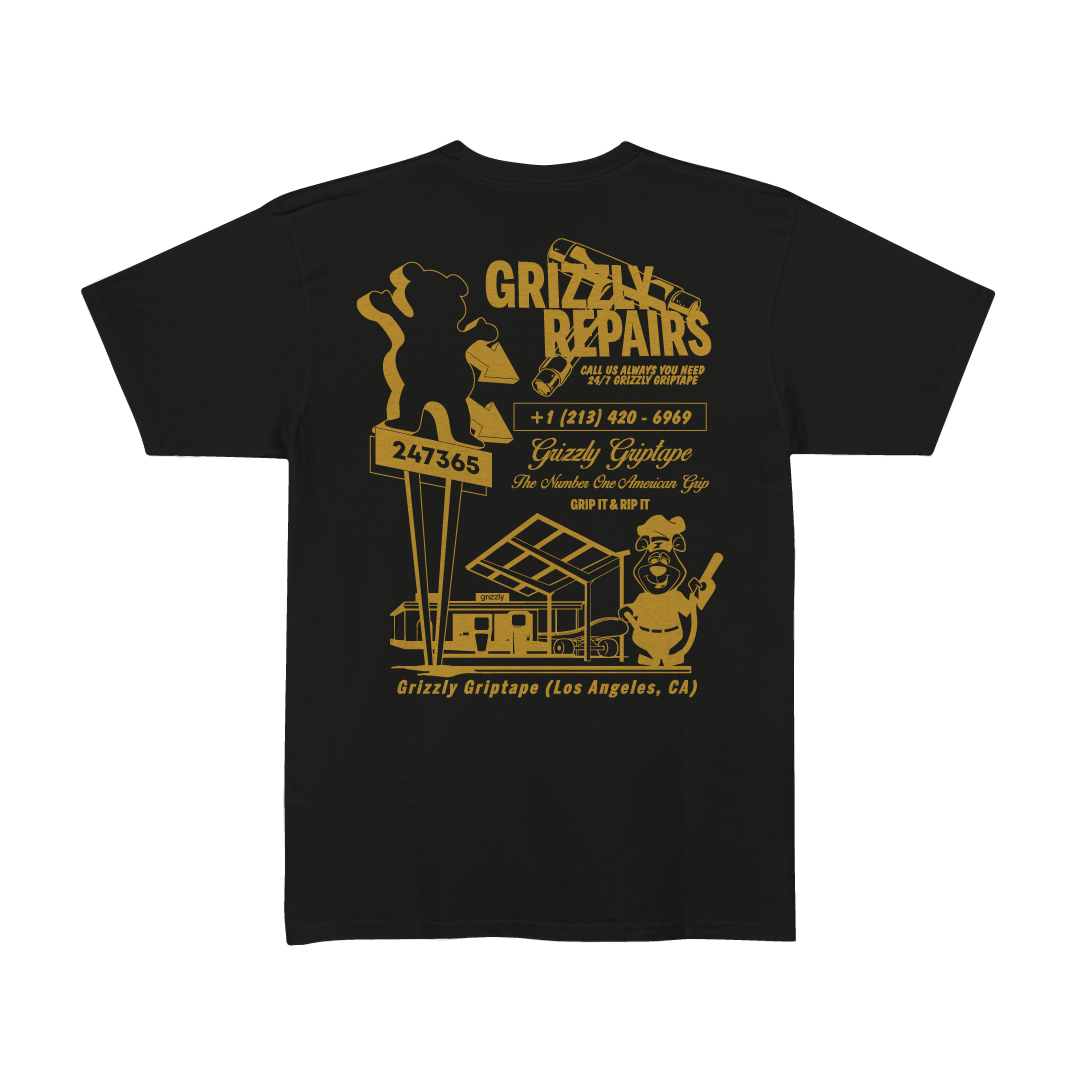 Camiseta Grizzly - Repairs Tee - Black