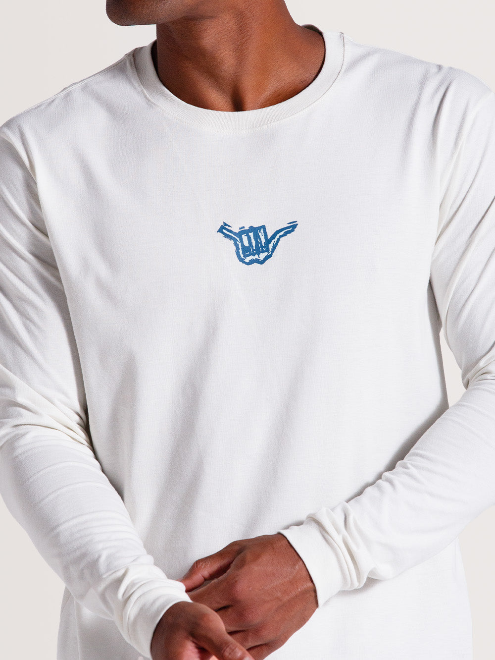 Camisa Hang Loose - Manga Longa - Wildguys - Off White