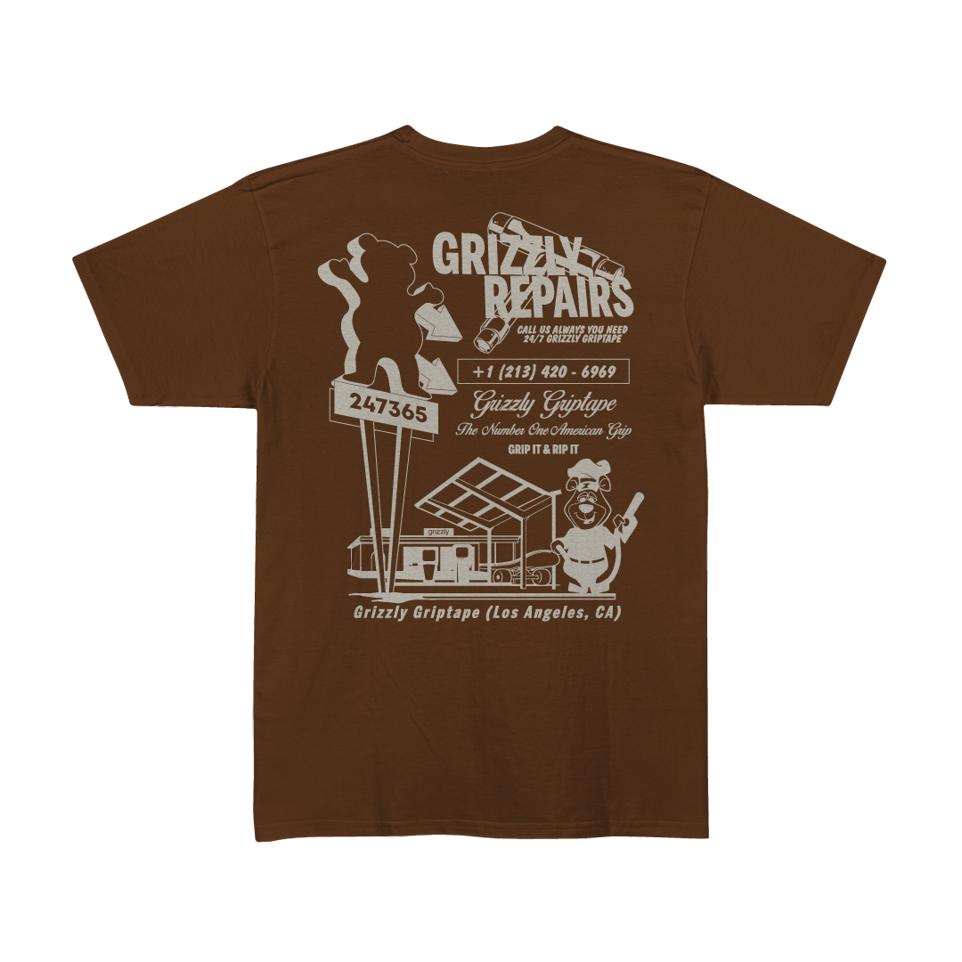 Camiseta Grizzly - Repairs Tee - Brown