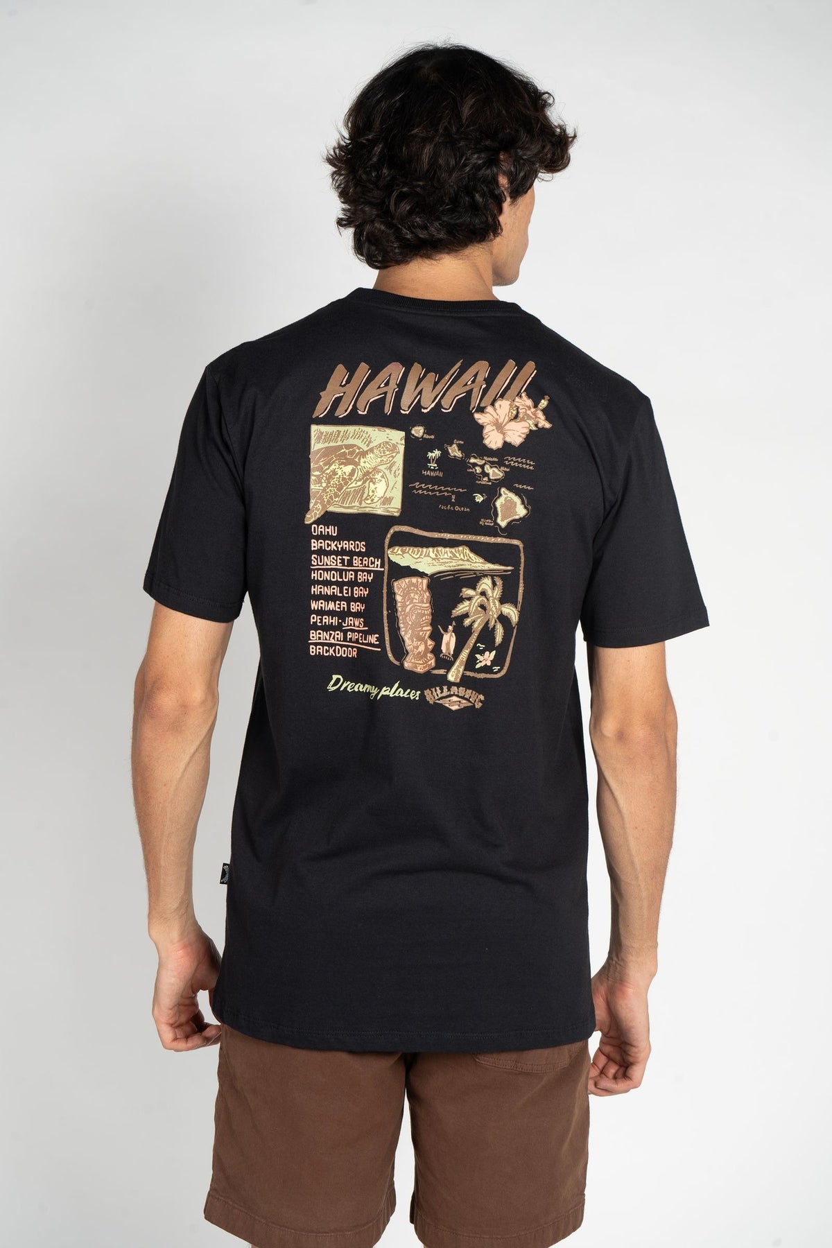 Camiseta Billabong - Dream Places Hawaii - Preto