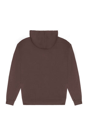 Casaco Moletom Plano C - Logo - Marrom