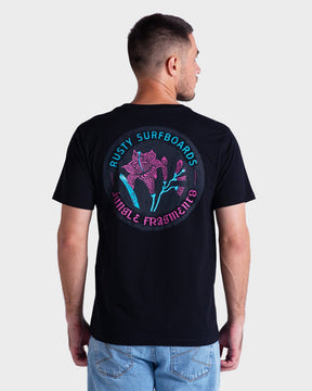 Camiseta Rusty - Fragments - Preto