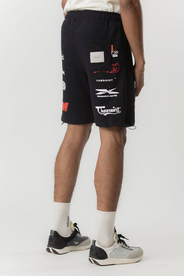 Bermuda The Saint - Moletom Wave Seam - Black