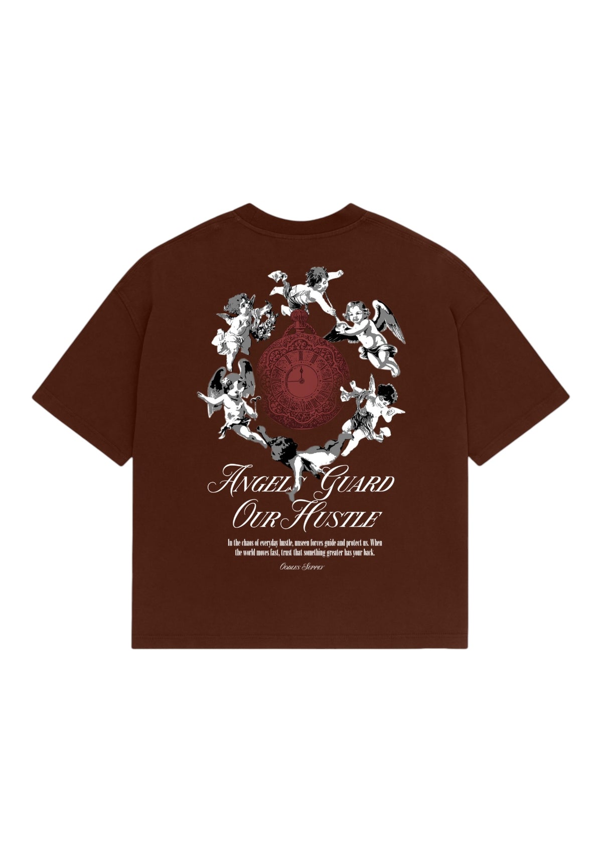 Camiseta Oodles - Guardian Angel - Marrom