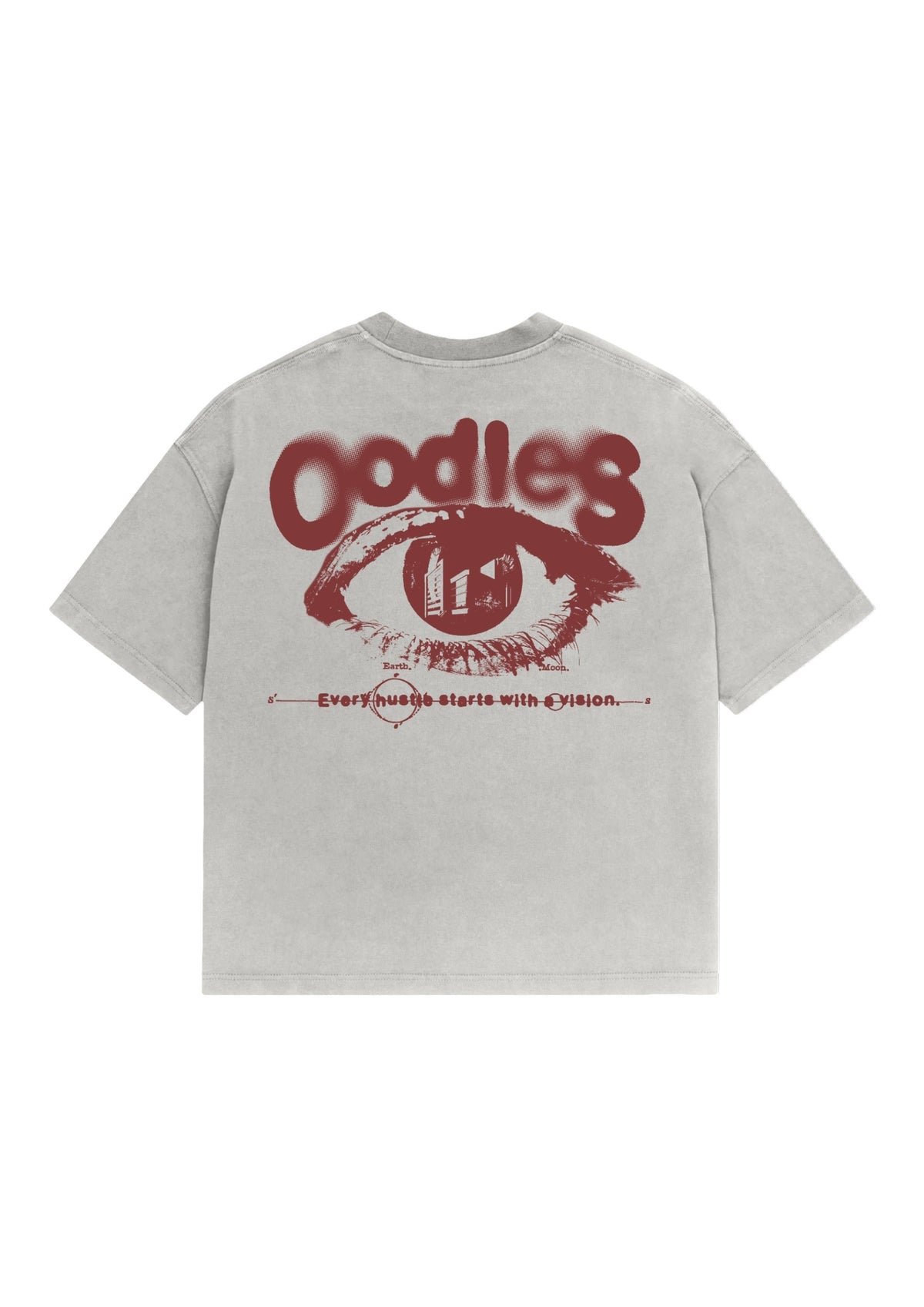 Camiseta Oodles - Eyes - Off White