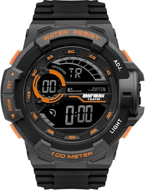 Relógio Mormaii Wave Preto/Laranja - MO3660AE/8L
