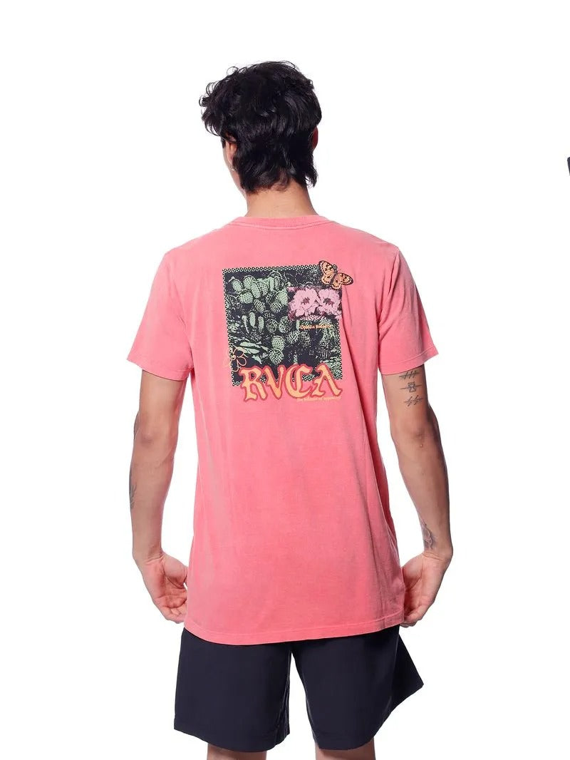 Camiseta RVCA - Opuntia - Vemelho Claro
