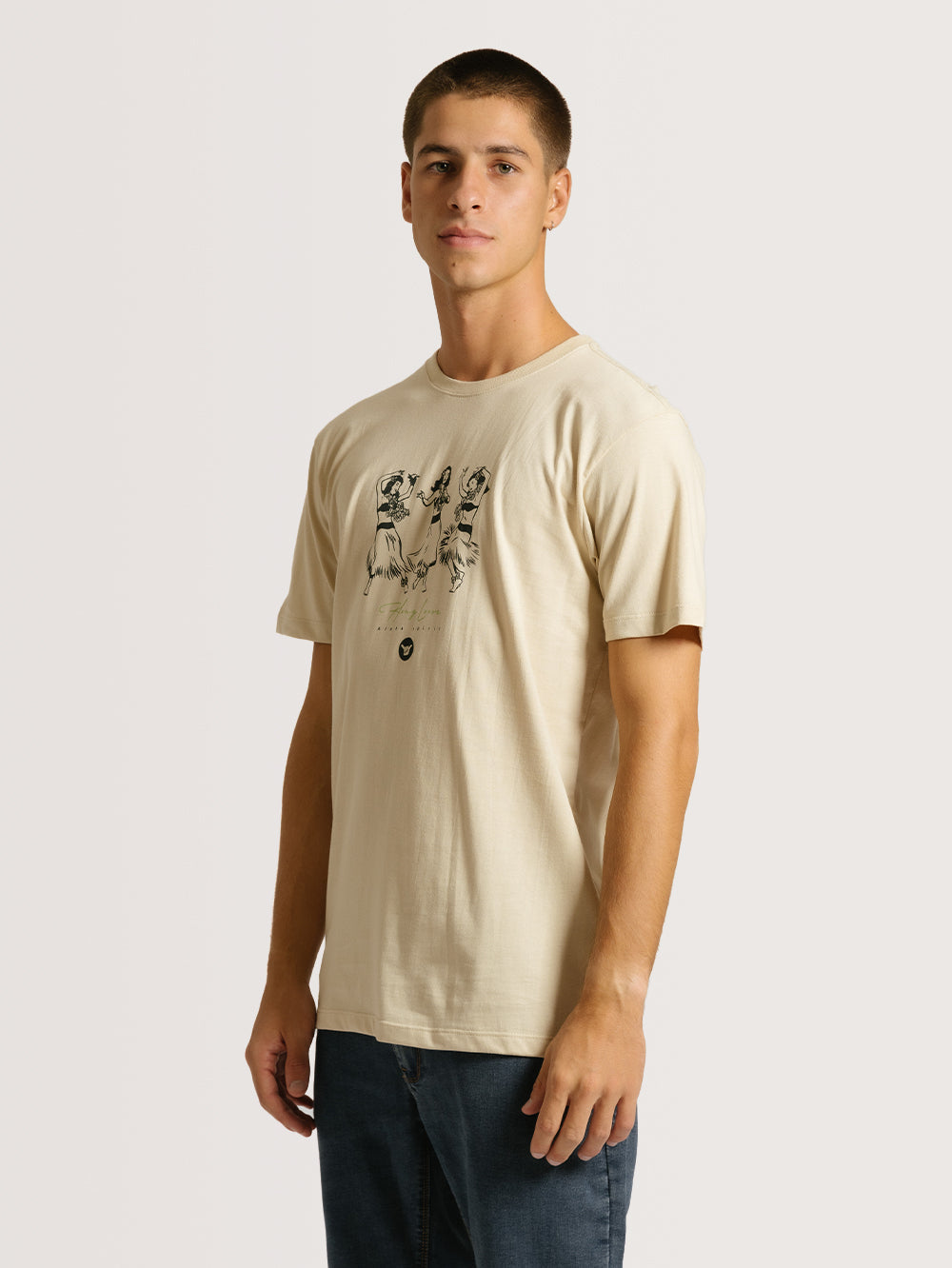 Camiseta Hang Loose - Ula - Areia