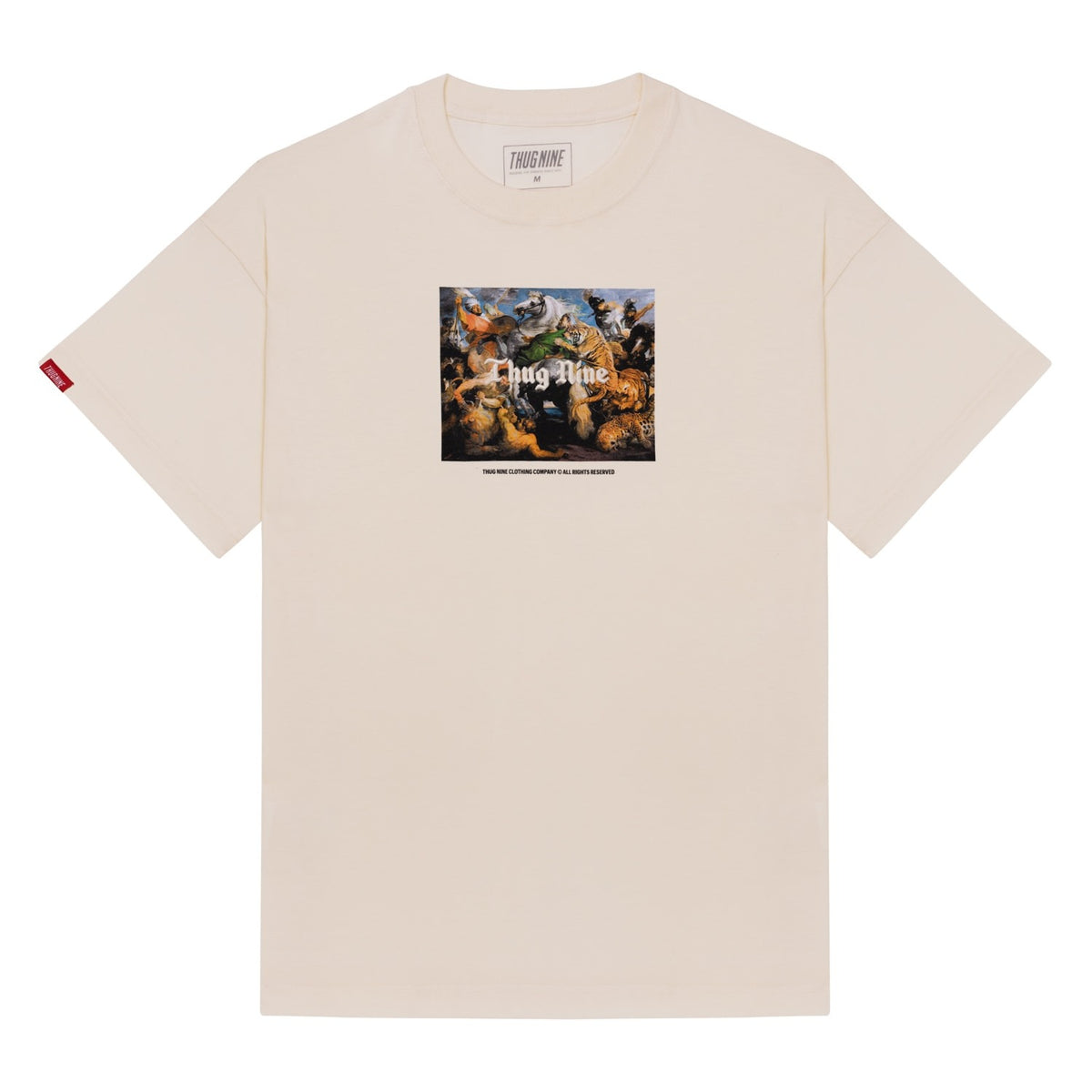Camiseta Thug Nine - Oversized Hunt Or Be Hunted