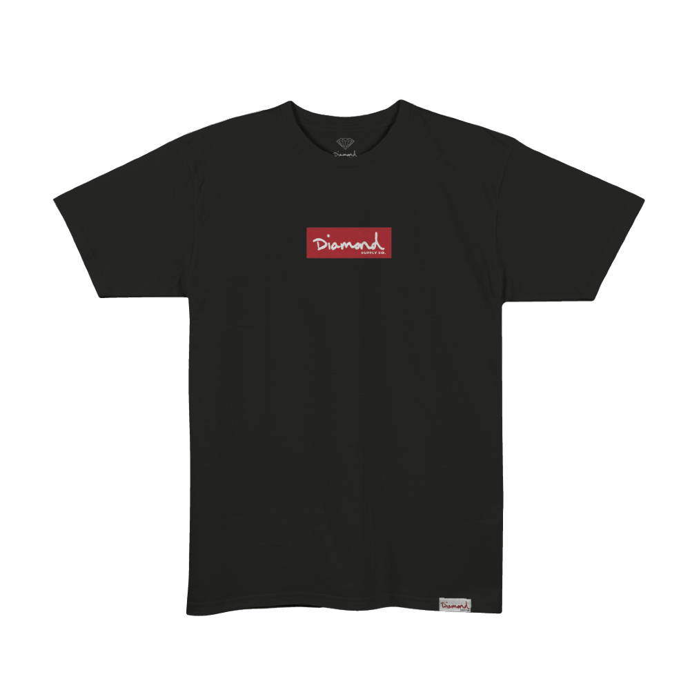 Camiseta Diamond - Box Logo - Black
