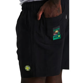 Short BAW - Beach Sun BAW x Smiley - Preto