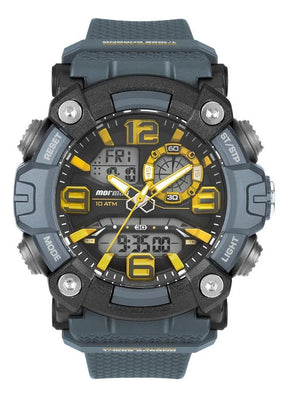 Relógio Mormaii Force Cinza/Amarelo - MO23843/8C