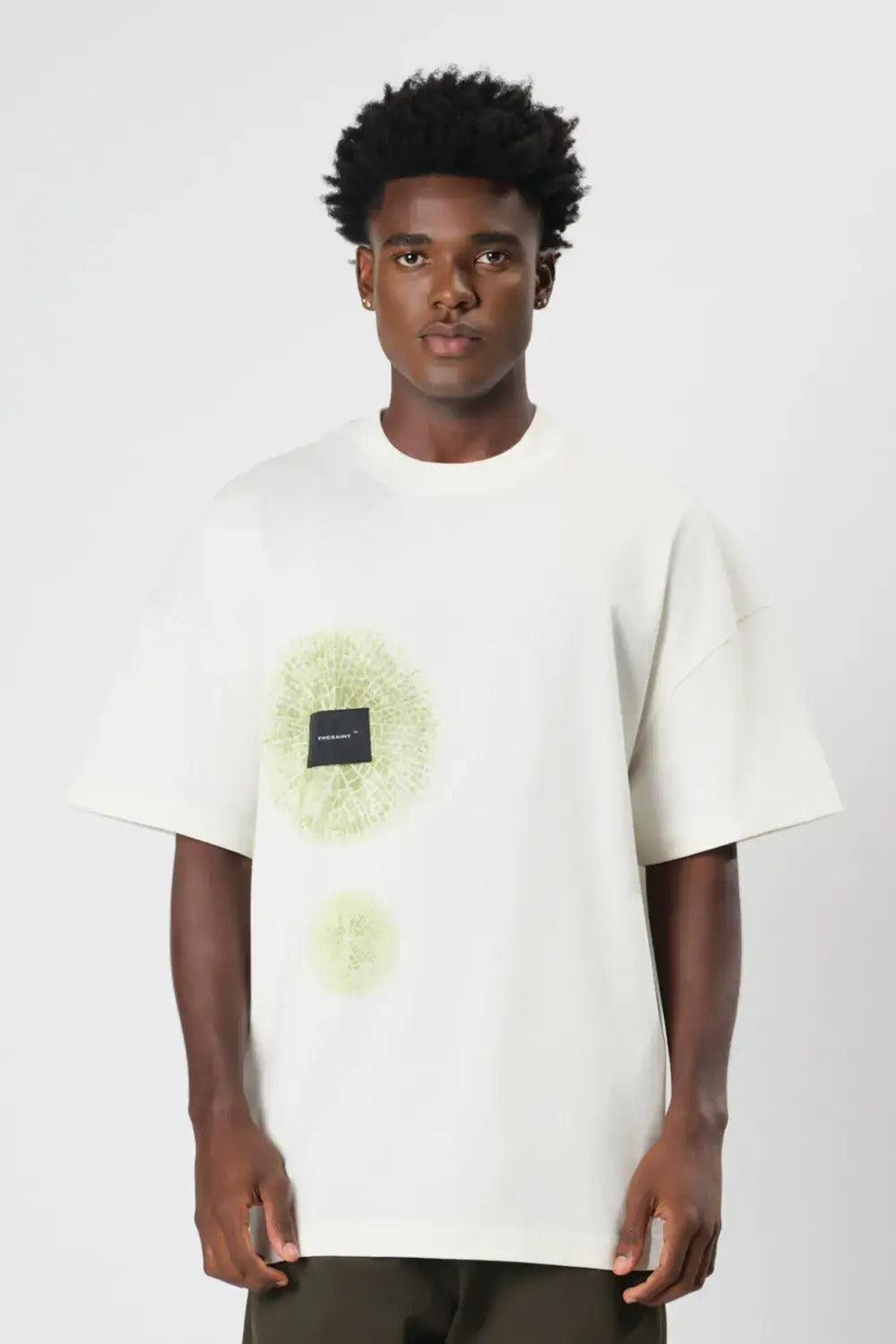 Camiseta The Saint - Oversized Botânica D'agua - Off White