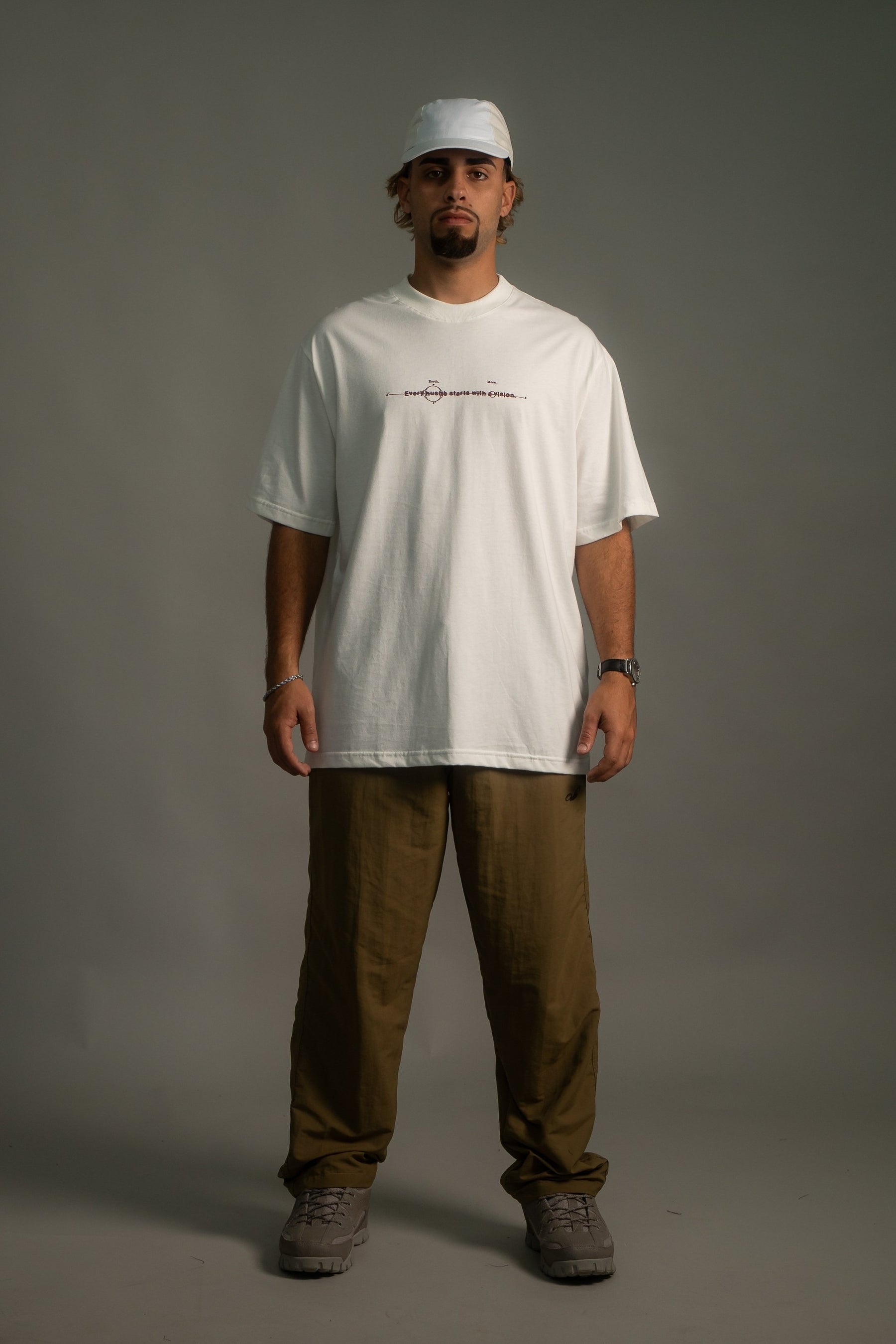 Camiseta Oodles - Eyes - Off White