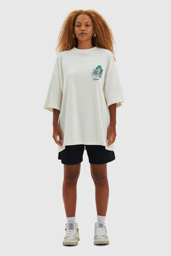 Camiseta BAW - Oversized Garden Flower - Off White